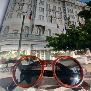 Vintg DKNY Bash & Lomb Round Tortoise Shell Sunglasses.